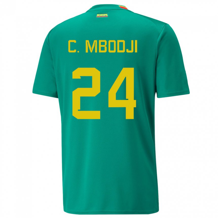 Homem Camisola Senegalesa Coumba Sylla Mbodji #24 Verde Alternativa 22-24 Camisa