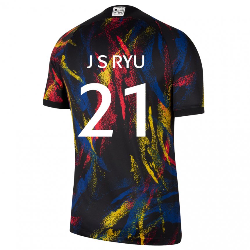Homem Camisola Sul‑coreana Ryu Ji Soo #21 Multicolorido Alternativa 22-24 Camisa