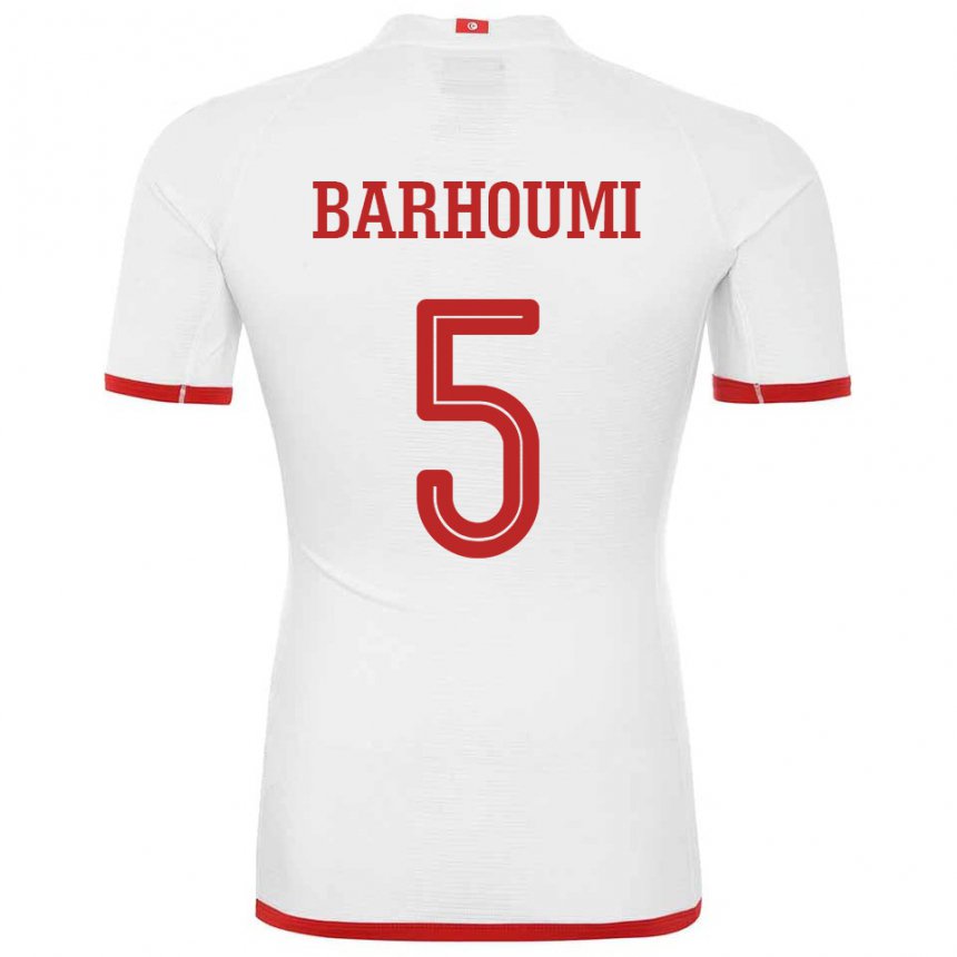 Homem Camisola Tunisiana Jasmina Barhoumi #5 Branco Alternativa 22-24 Camisa