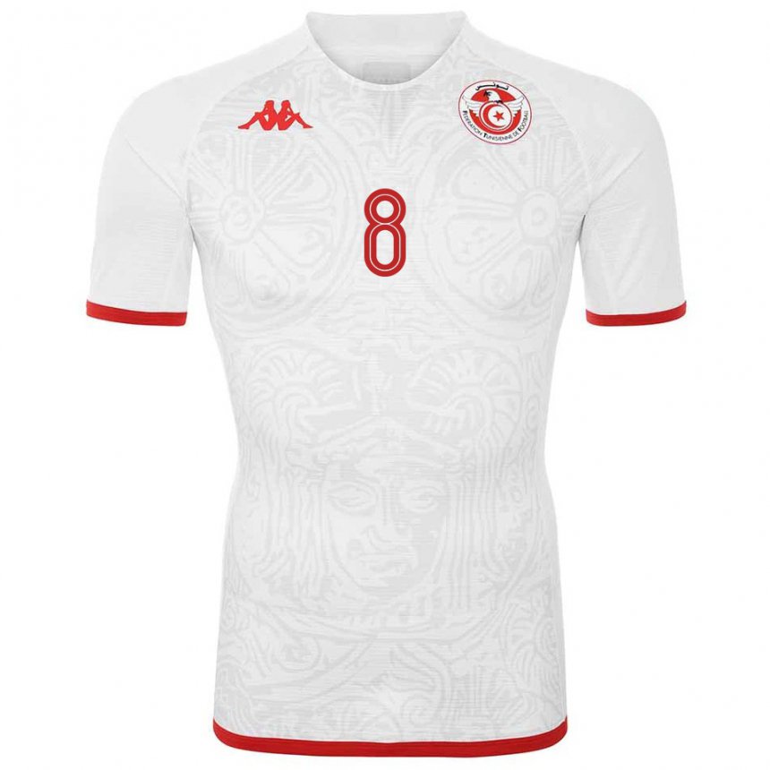 Homem Camisola Tunisiana Sabrine Mamay #8 Branco Alternativa 22-24 Camisa