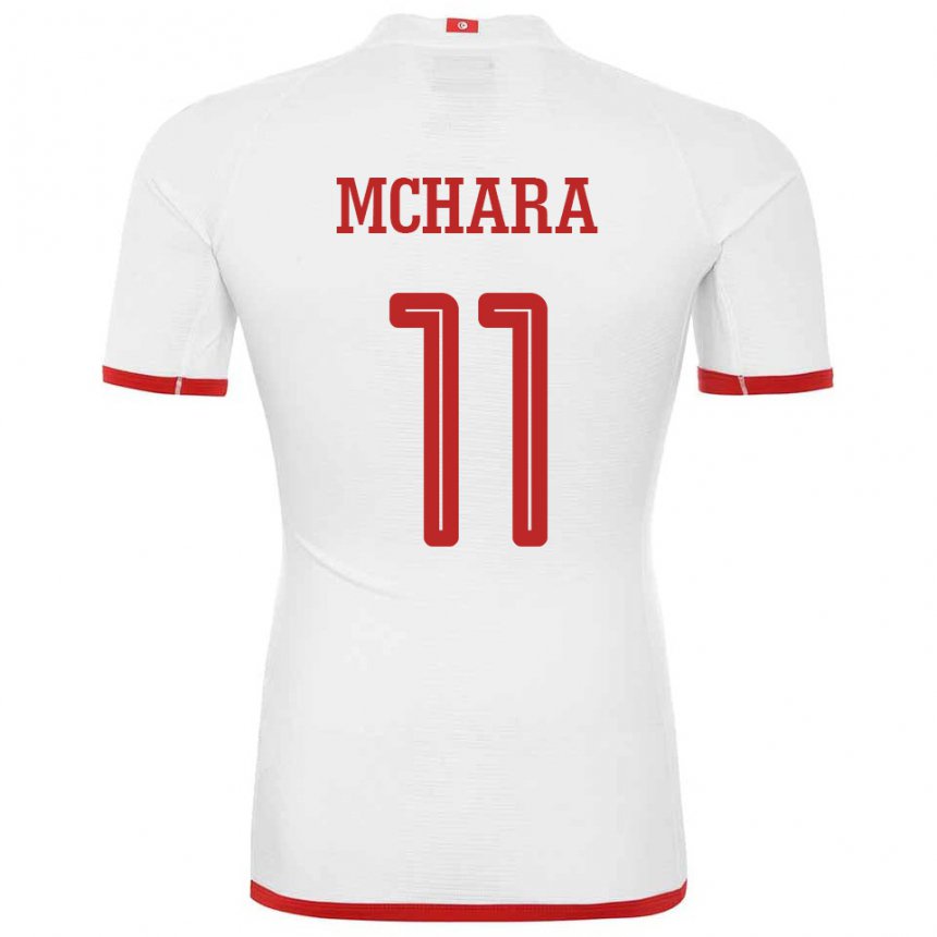 Homem Camisola Tunisiana Imen Mchara #11 Branco Alternativa 22-24 Camisa