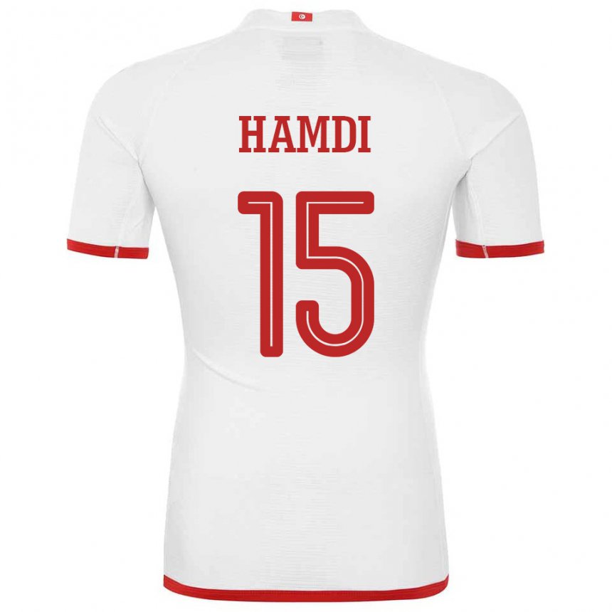 Homem Camisola Tunisiana Hanna Hamdi #15 Branco Alternativa 22-24 Camisa