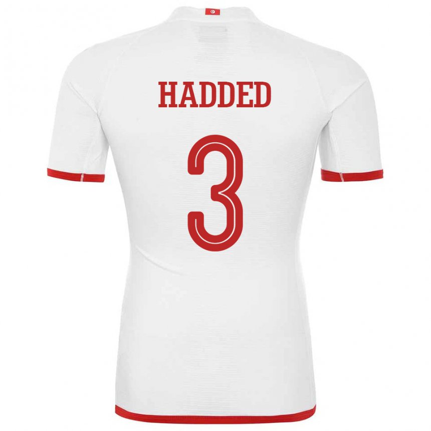 Homem Camisola Tunisiana Rayen Hadded #3 Branco Alternativa 22-24 Camisa