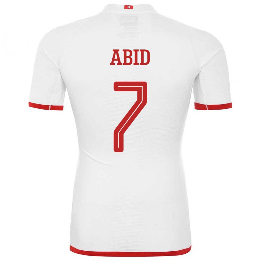 Homem Camisola Tunisiana Aziz Abid #7 Branco Alternativa 22-24 Camisa