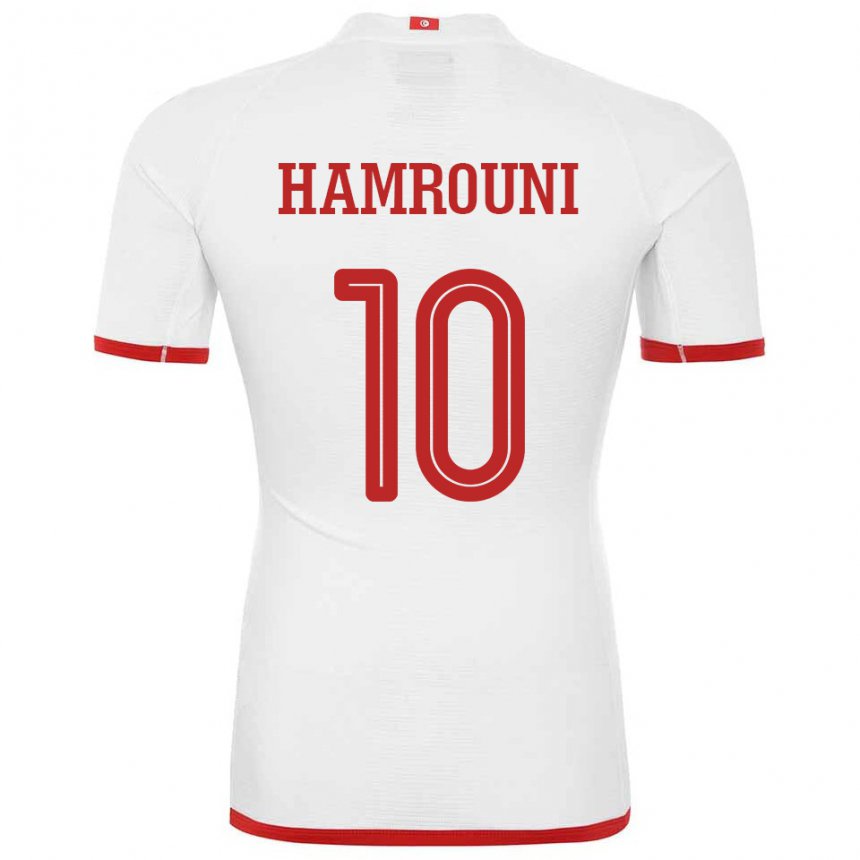 Homem Camisola Tunisiana Rayen Hamrouni #10 Branco Alternativa 22-24 Camisa