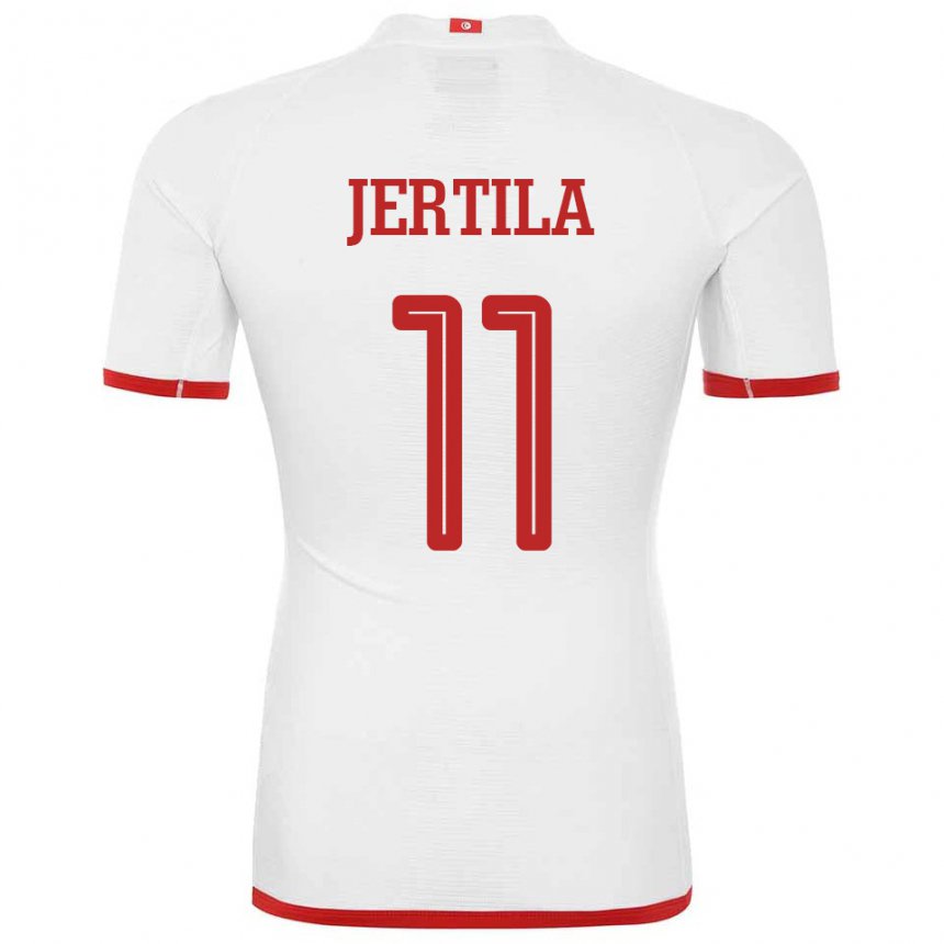 Homem Camisola Tunisiana Hedi Jertila #11 Branco Alternativa 22-24 Camisa