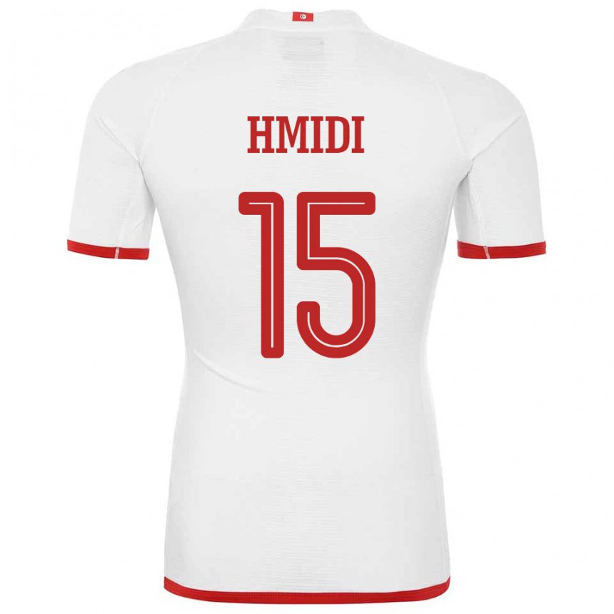 Homem Camisola Tunisiana Makolm Hmidi #15 Branco Alternativa 22-24 Camisa