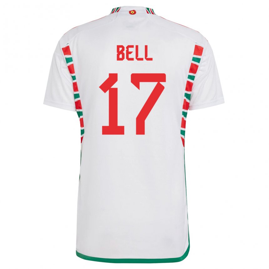 Homem Camisola Galesa Zac Bell #17 Branco Alternativa 22-24 Camisa