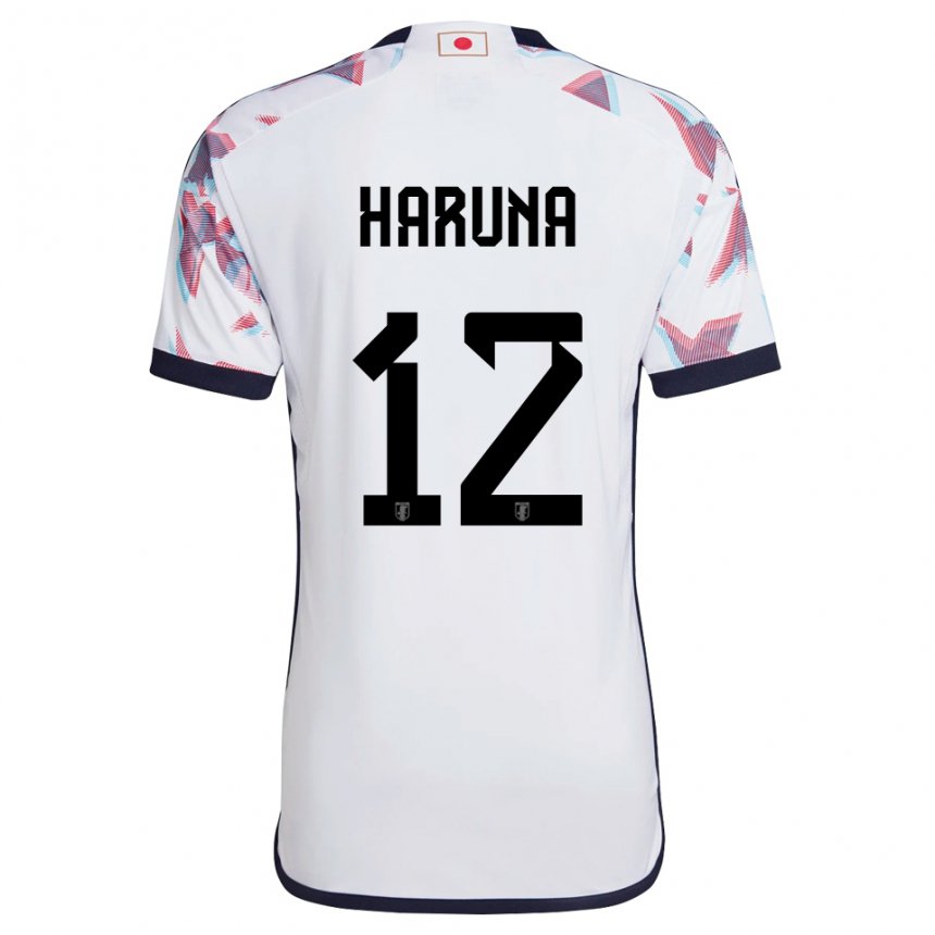 Homem Camisola Japonesa Ryusei Haruna #12 Branco Alternativa 22-24 Camisa