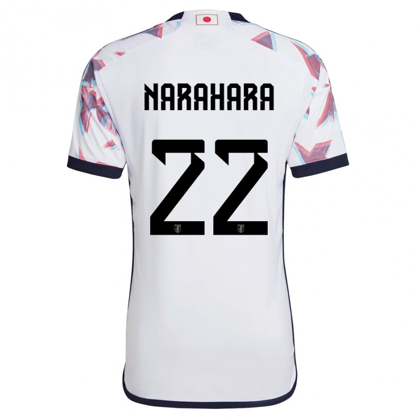 Homem Camisola Japonesa Yoshiki Narahara #22 Branco Alternativa 22-24 Camisa