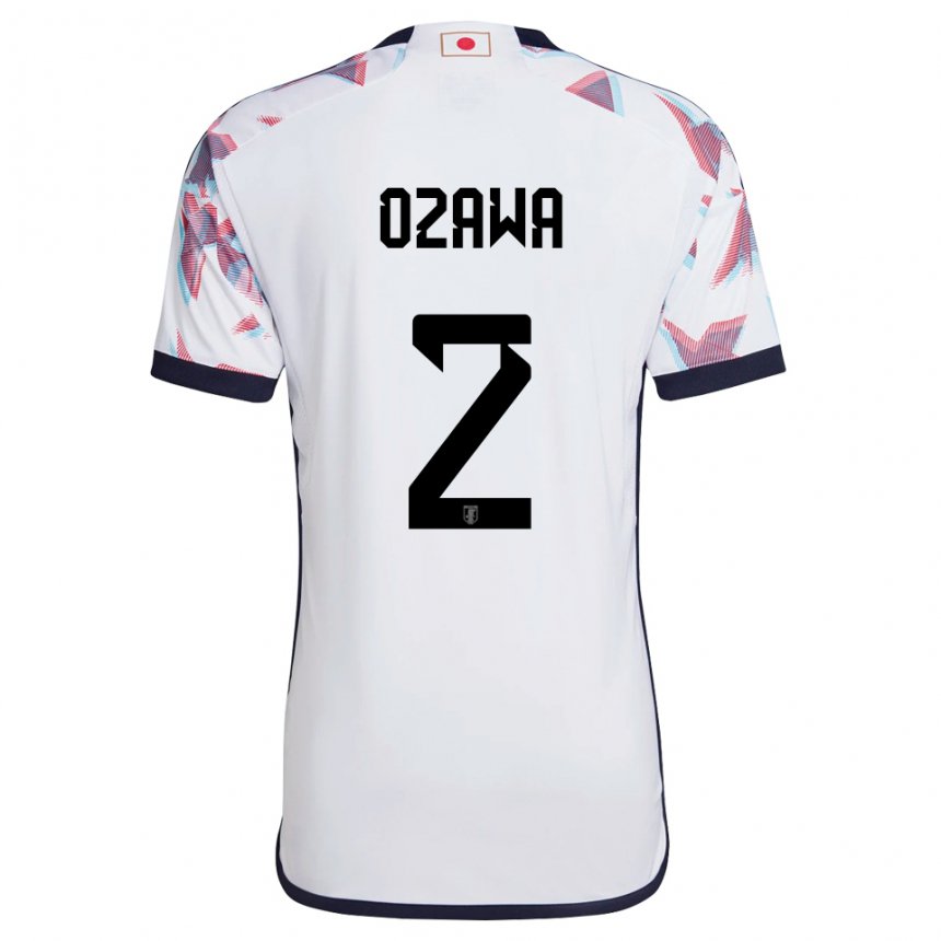 Homem Camisola Japonesa Haruki Ozawa #2 Branco Alternativa 22-24 Camisa