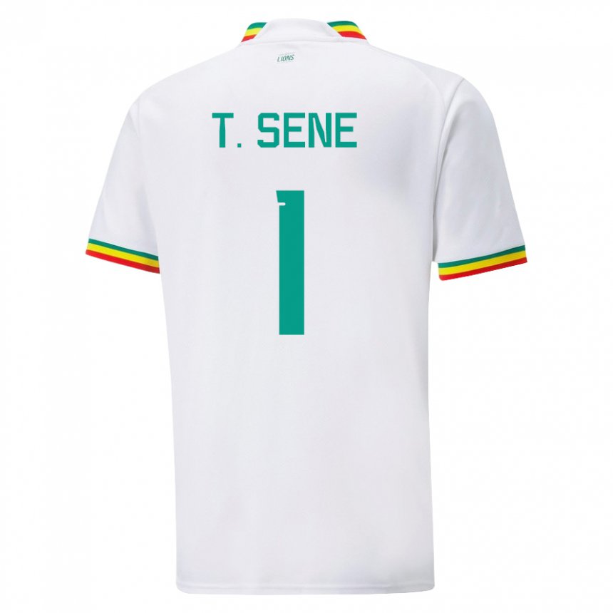 Mulher Camisola Senegalesa Thiaba Gueye Sene #1 Branco Principal 22-24 Camisa