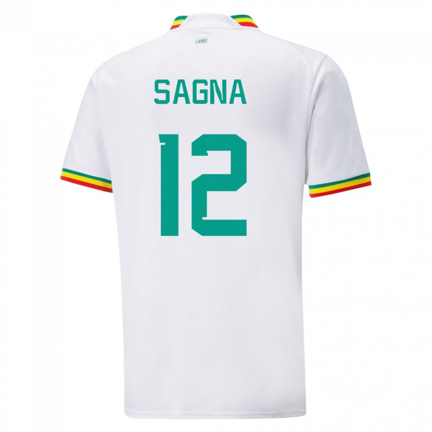 Mulher Camisola Senegalesa Safietou Sagna #12 Branco Principal 22-24 Camisa