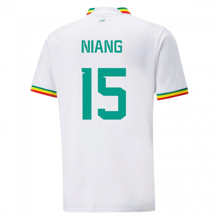 Mulher Camisola Senegalesa Jeanne Niang #15 Branco Principal 22-24 Camisa