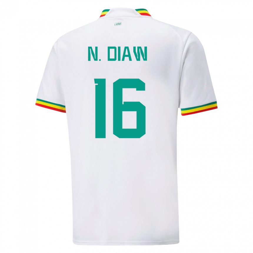 Mulher Camisola Senegalesa Ndeye Meissa Diaw #16 Branco Principal 22-24 Camisa