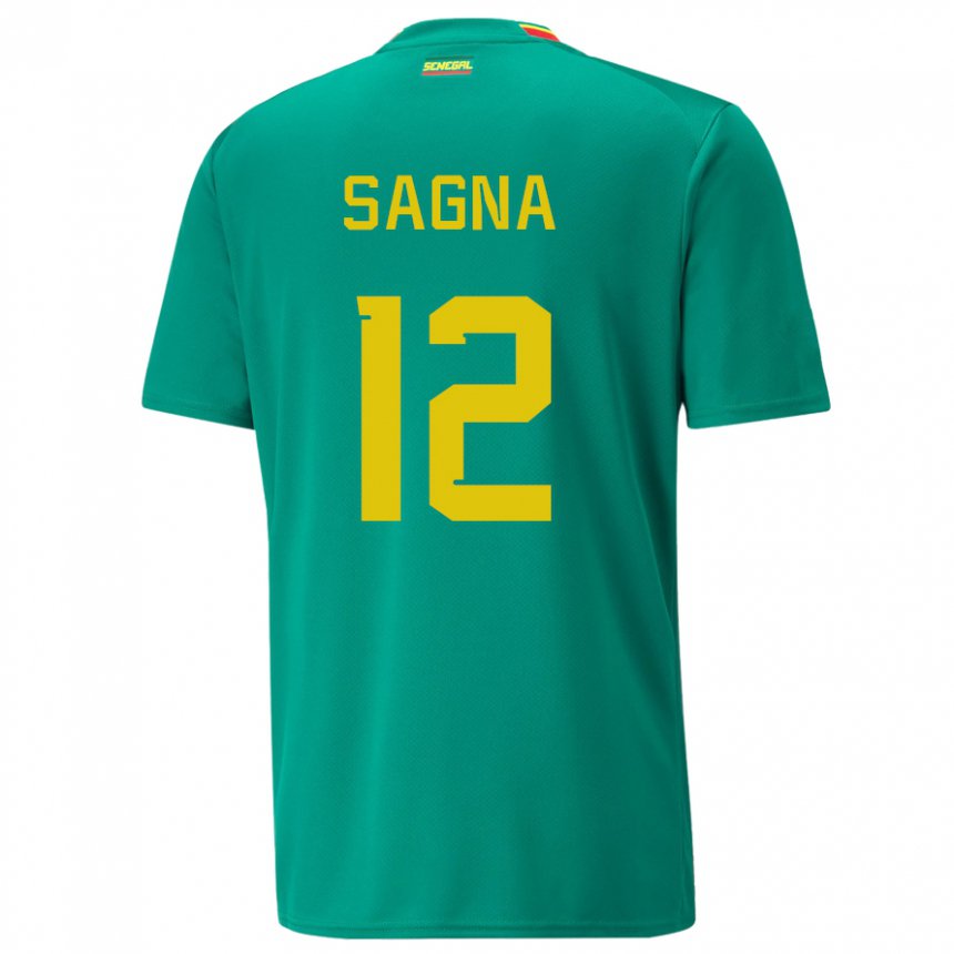 Mulher Camisola Senegalesa Safietou Sagna #12 Verde Alternativa 22-24 Camisa