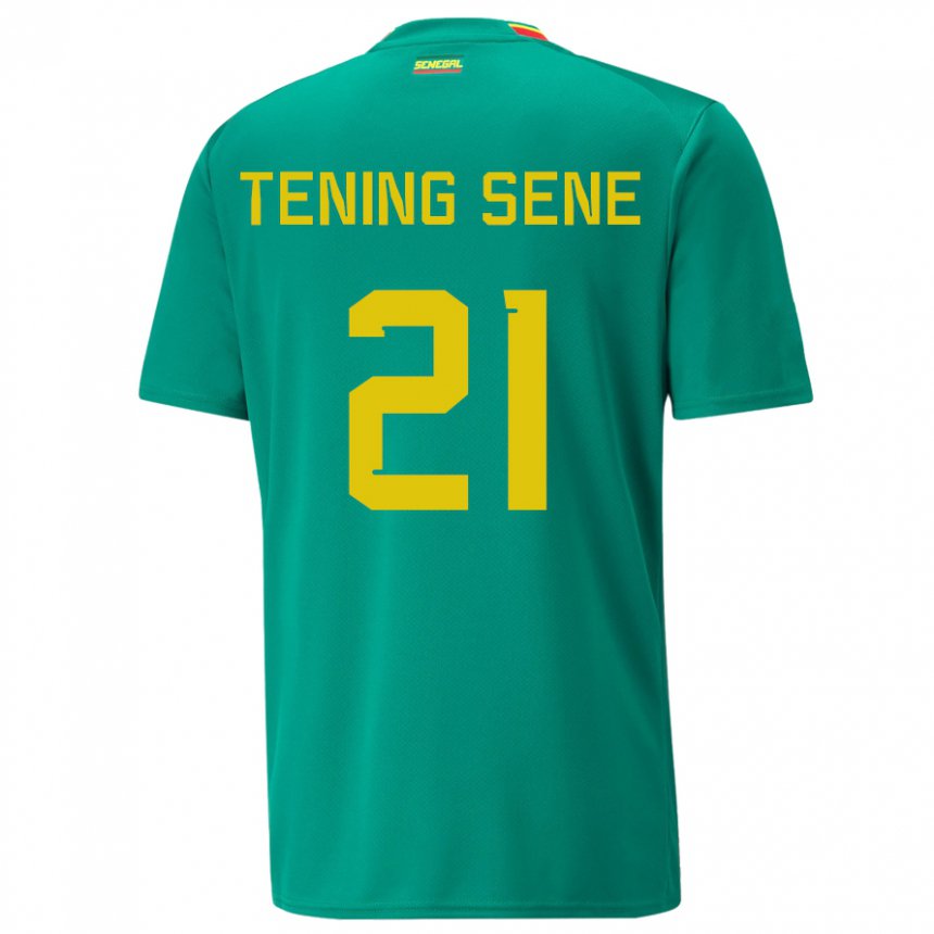 Mulher Camisola Senegalesa Tening Sene #21 Verde Alternativa 22-24 Camisa