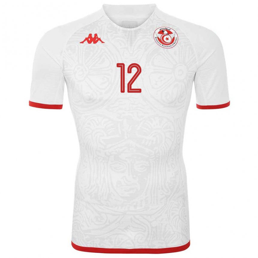 Mulher Camisola Tunisiana Ibtissem Ben Mohamed #12 Branco Alternativa 22-24 Camisa