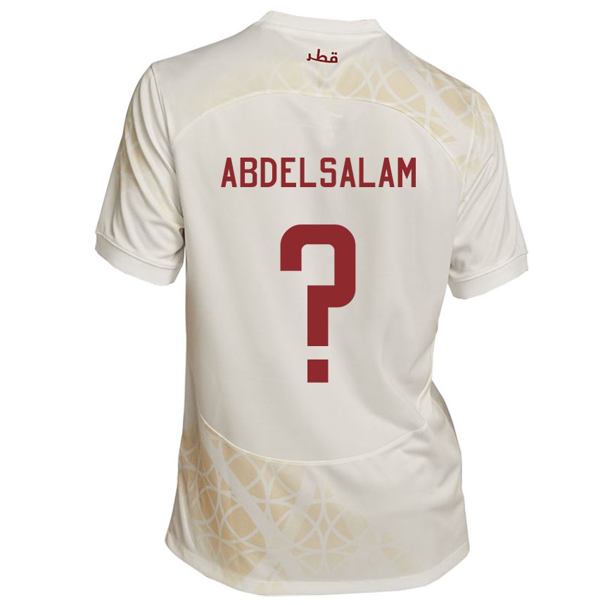 Mulher Camisola Catari Nasser Abdelsalam #0 Bege Dourado Alternativa 22-24 Camisa