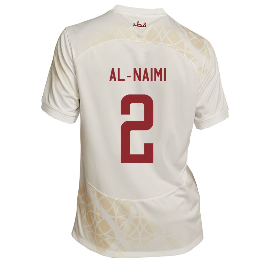 Mulher Camisola Catari Amna Al Naimi #2 Bege Dourado Alternativa 22-24 Camisa