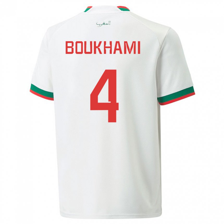 Mulher Camisola Marroquina Siham Boukhami #4 Branco Alternativa 22-24 Camisa
