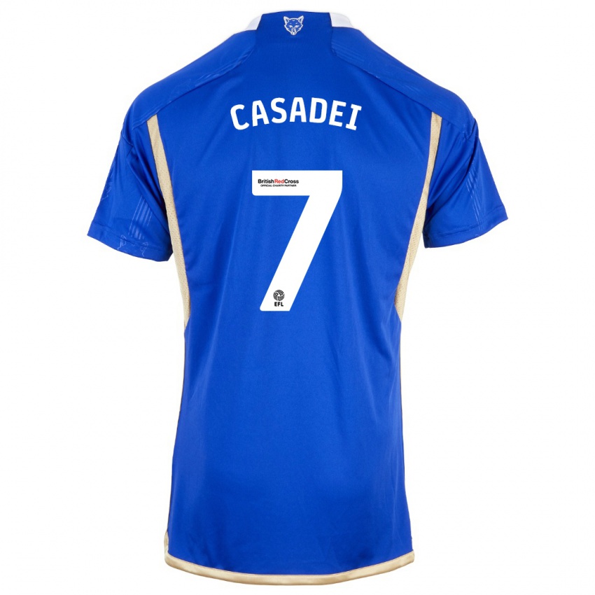 Criança Camisola Cesare Casadei #7 Azul Principal 2023/24 Camisa