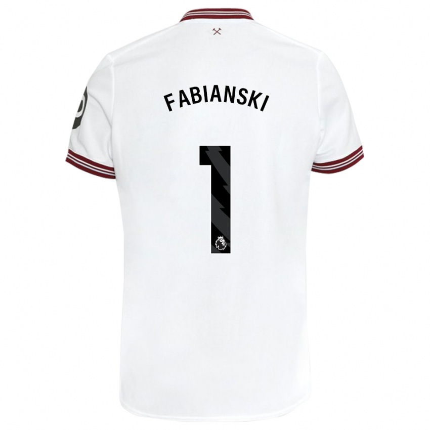 Criança Camisola Lukasz Fabianski #1 Branco Alternativa 2023/24 Camisa