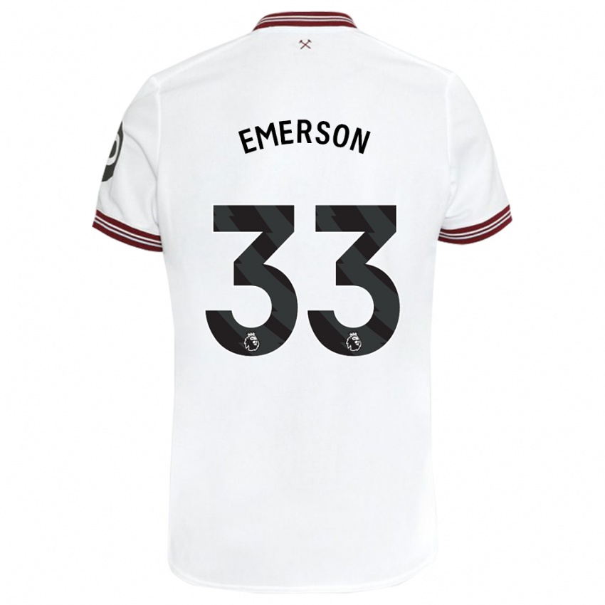 Criança Camisola Emerson Palmieri #33 Branco Alternativa 2023/24 Camisa