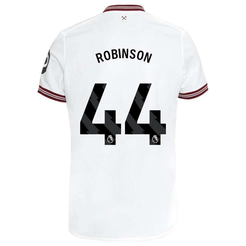 Criança Camisola Junior Robinson #44 Branco Alternativa 2023/24 Camisa