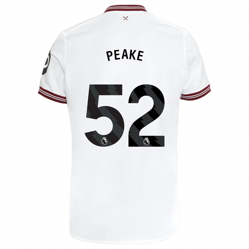 Criança Camisola Lennon Peake #52 Branco Alternativa 2023/24 Camisa