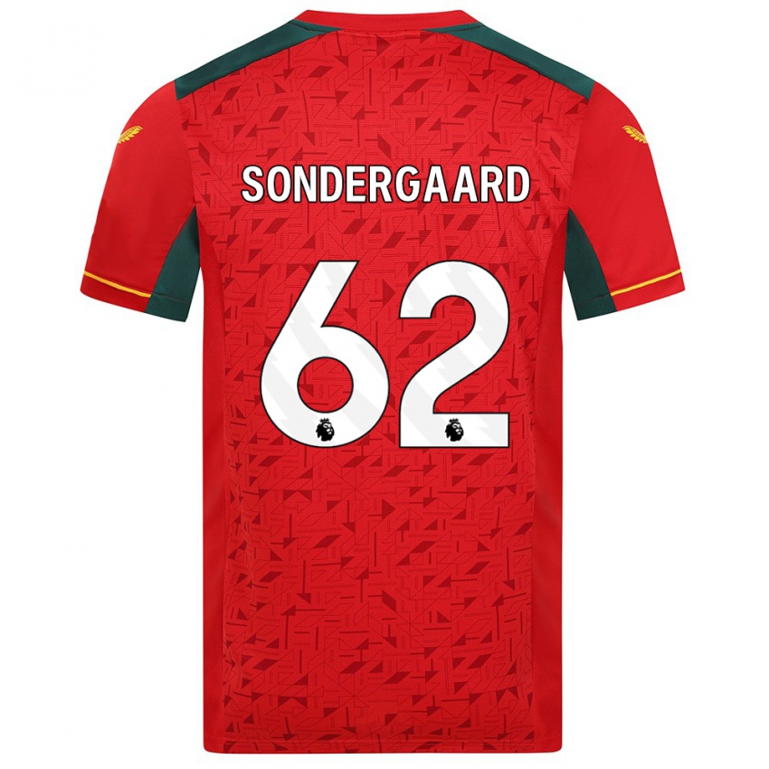 Criança Camisola Andreas Sondergaard #62 Vermelho Alternativa 2023/24 Camisa