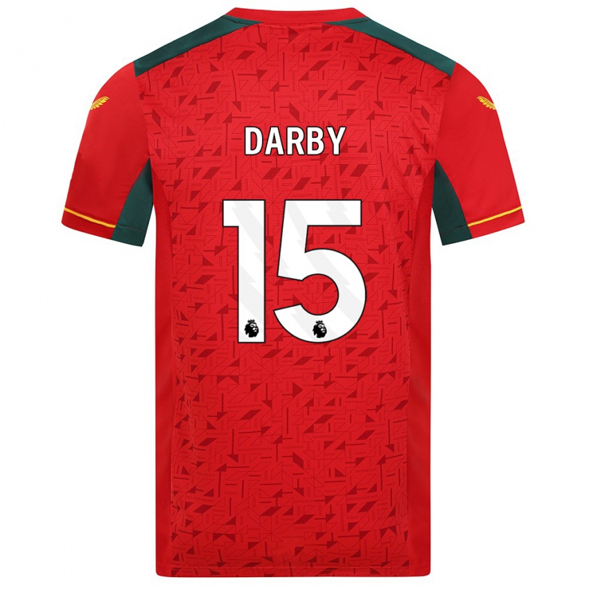 Criança Camisola Kelly Darby #15 Vermelho Alternativa 2023/24 Camisa