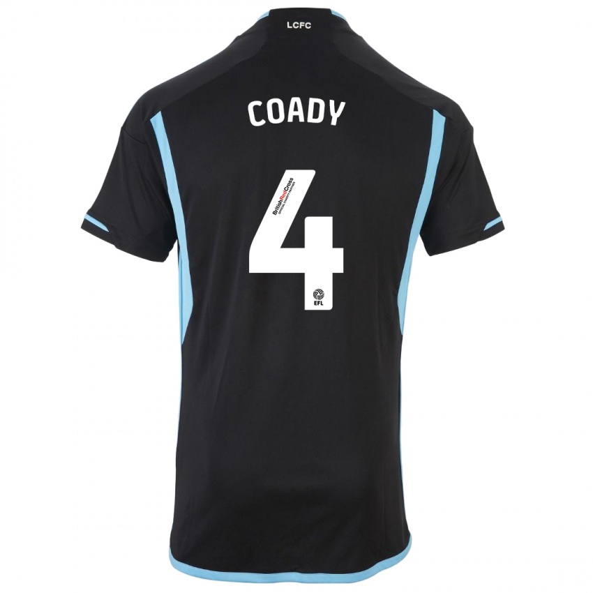 Criança Camisola Conor Coady #4 Preto Alternativa 2023/24 Camisa