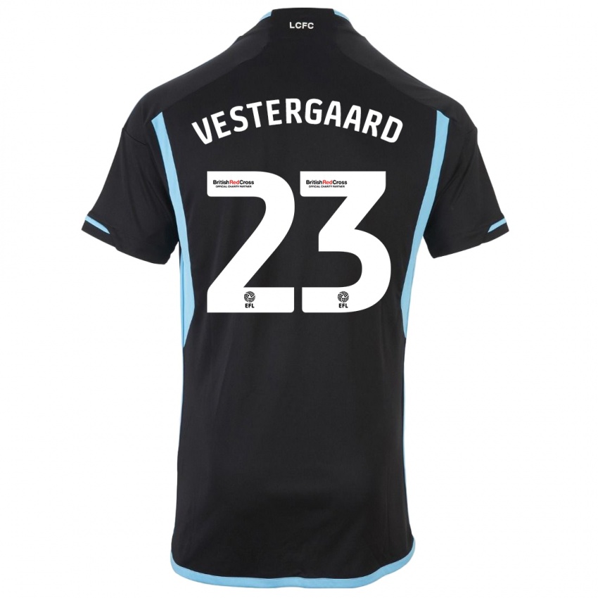 Criança Camisola Jannik Vestergaard #23 Preto Alternativa 2023/24 Camisa