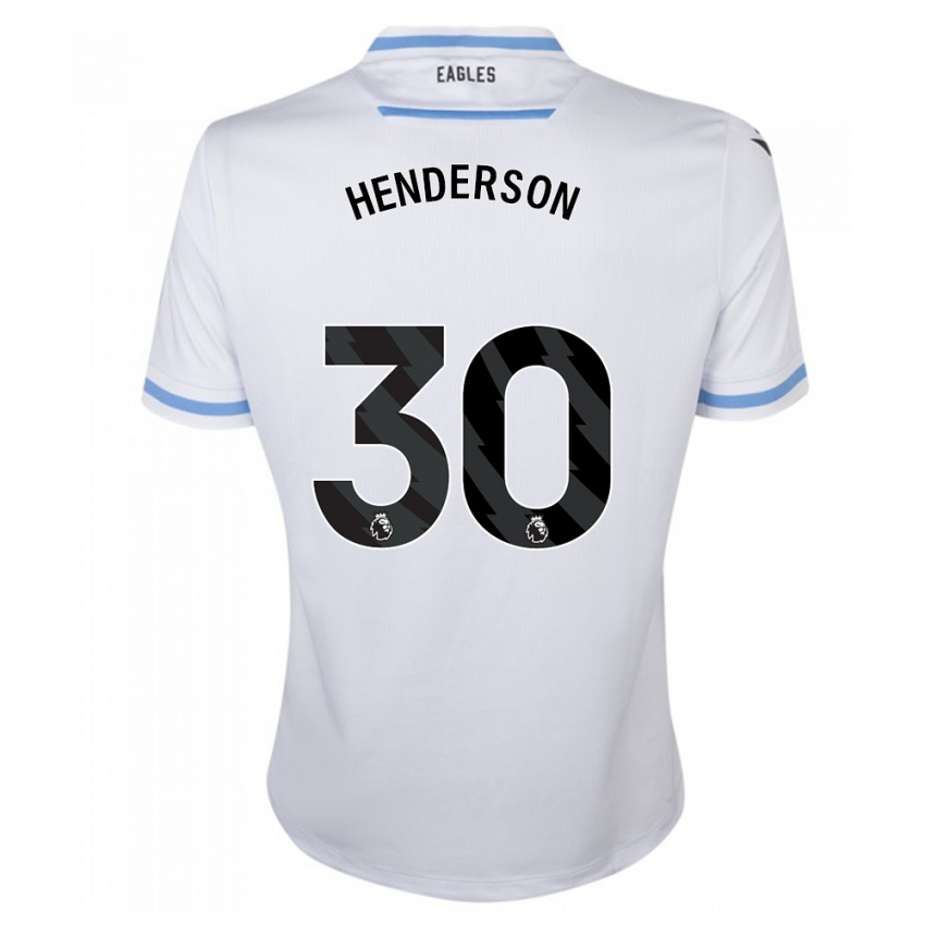 Criança Camisola Dean Henderson #30 Branco Alternativa 2023/24 Camisa