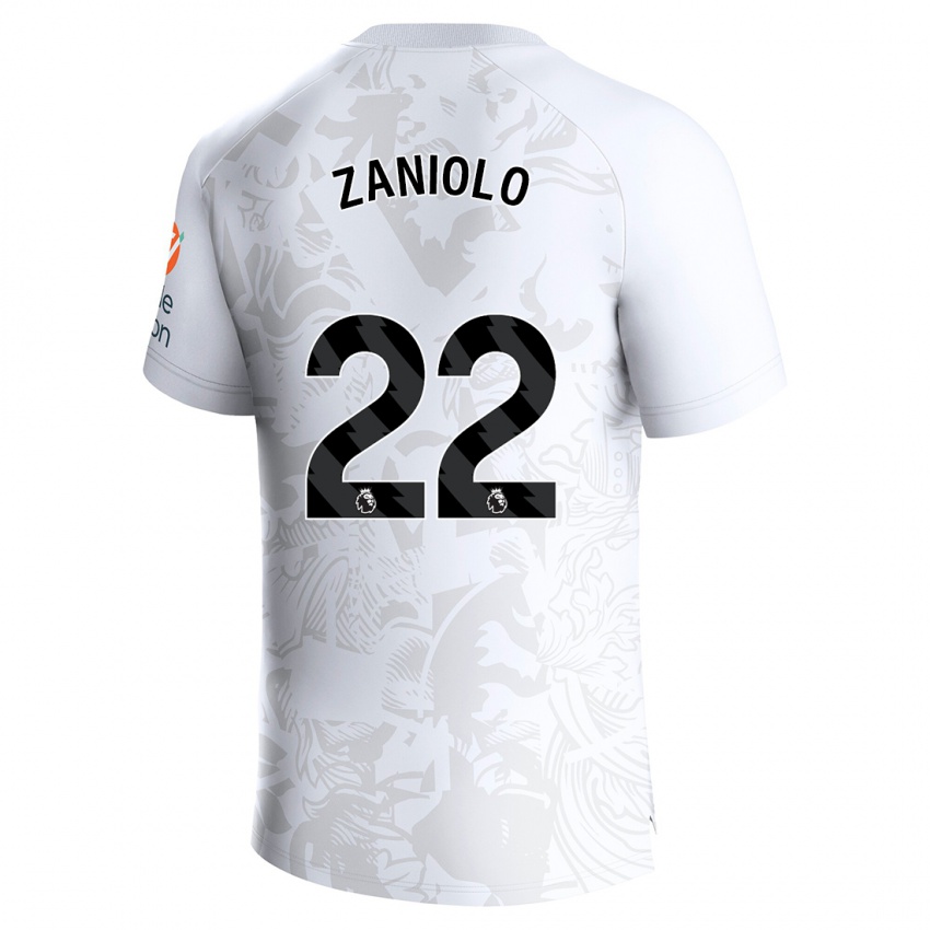 Criança Camisola Nicolo Zaniolo #22 Branco Alternativa 2023/24 Camisa