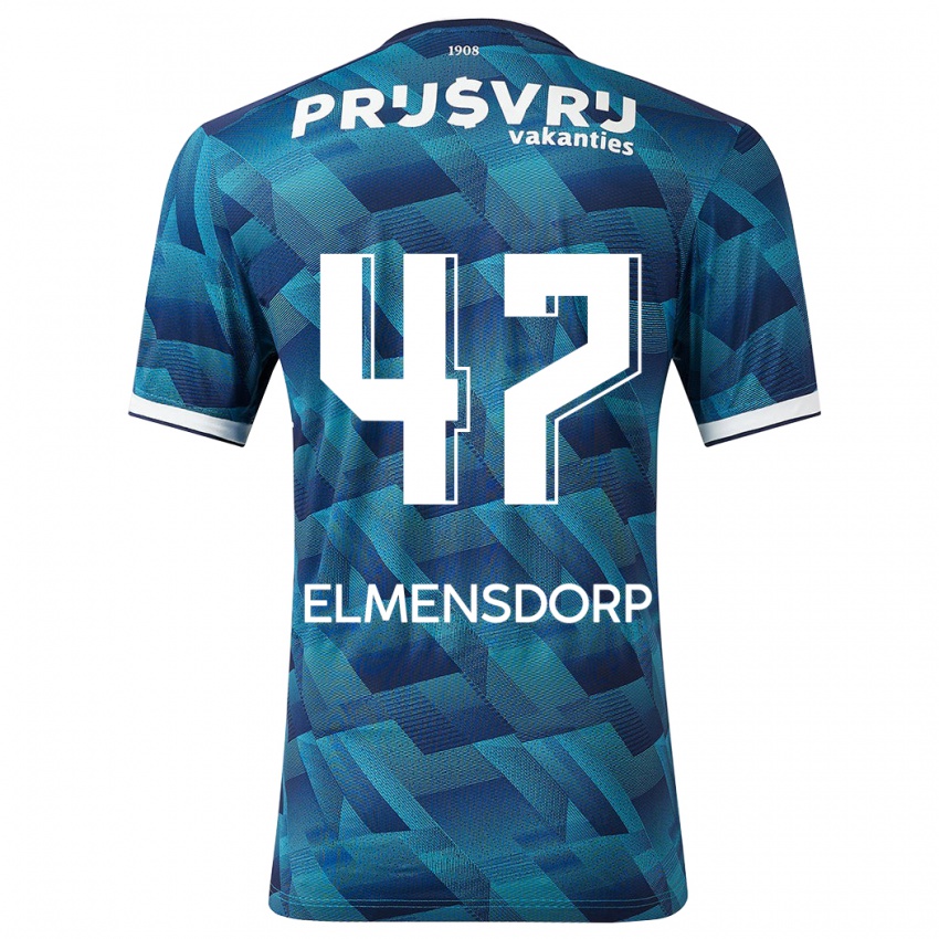 Criança Camisola Paris Elmensdorp #47 Azul Alternativa 2023/24 Camisa