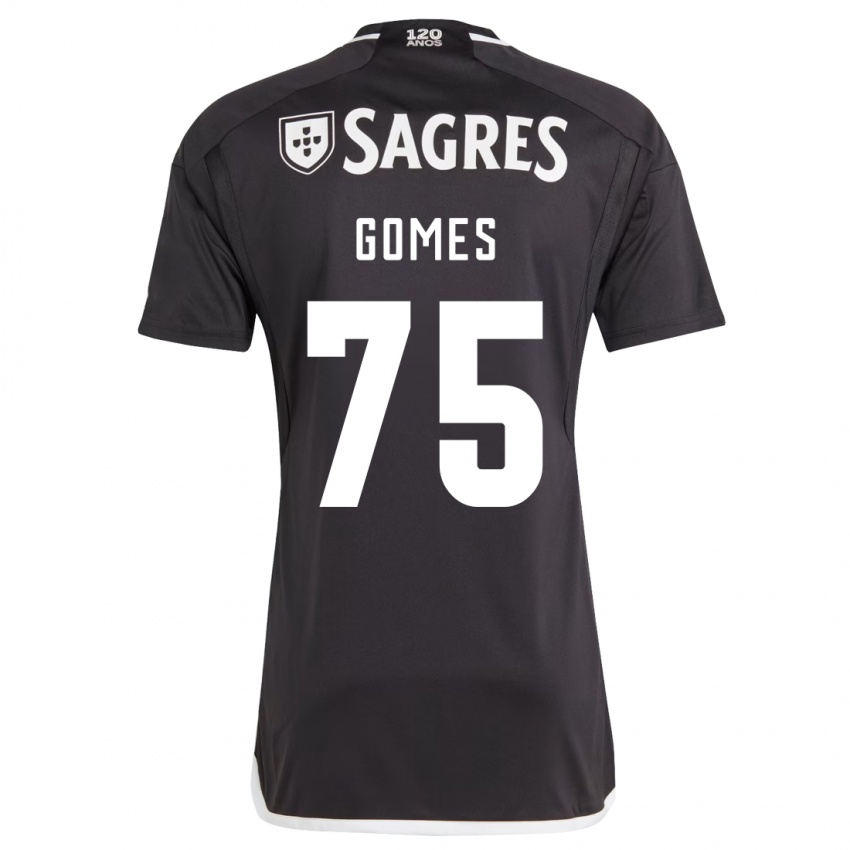 Criança Camisola André Gomes #75 Preto Alternativa 2023/24 Camisa