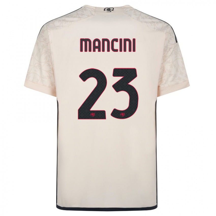 Criança Camisola Gianluca Mancini #23 Esbranquiçado Alternativa 2023/24 Camisa