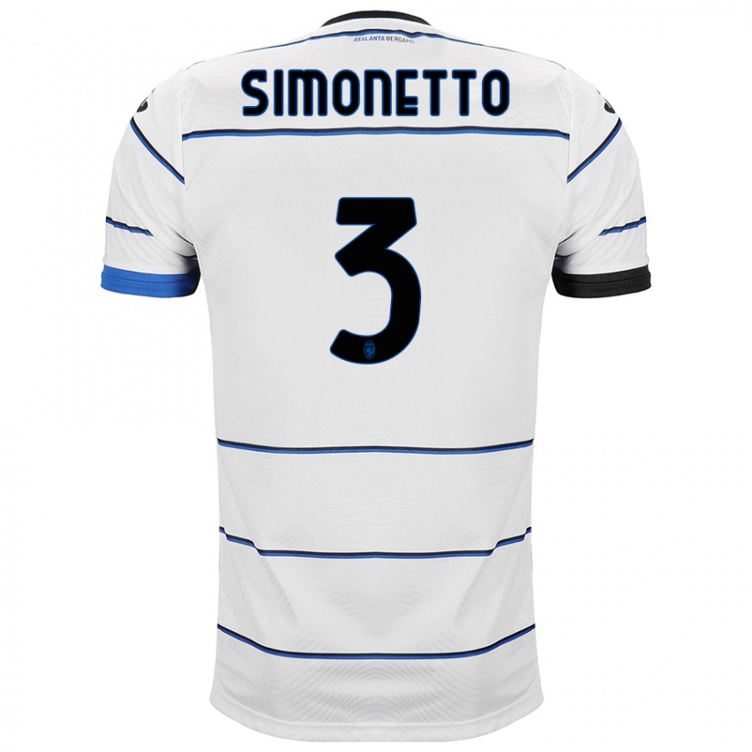 Criança Camisola Federico Simonetto #3 Branco Alternativa 2023/24 Camisa