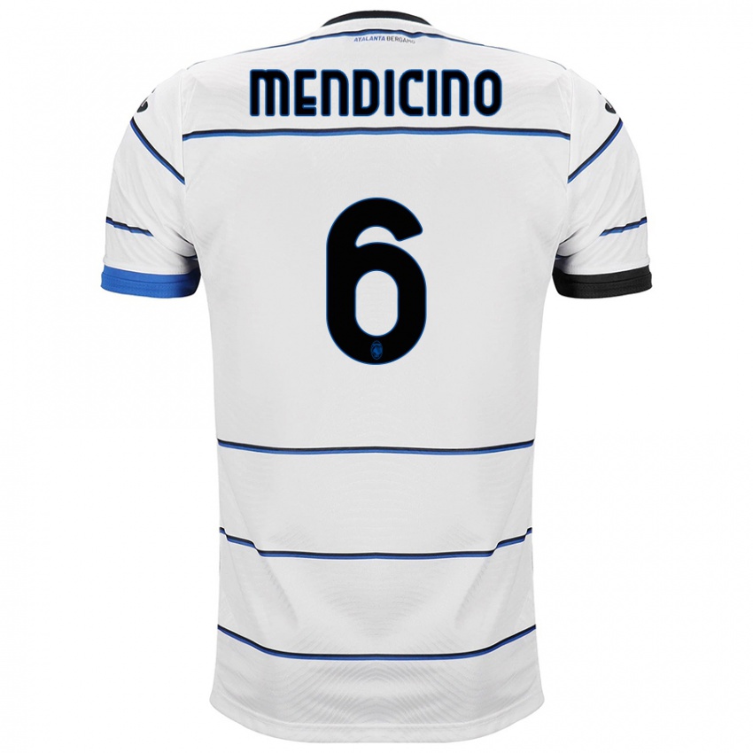 Criança Camisola Leonardo Mendicino #6 Branco Alternativa 2023/24 Camisa