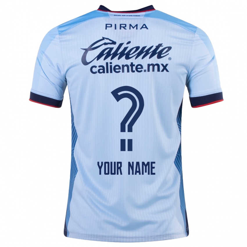 Criança Camisola Seu Nome #0 Céu Azul Alternativa 2023/24 Camisa