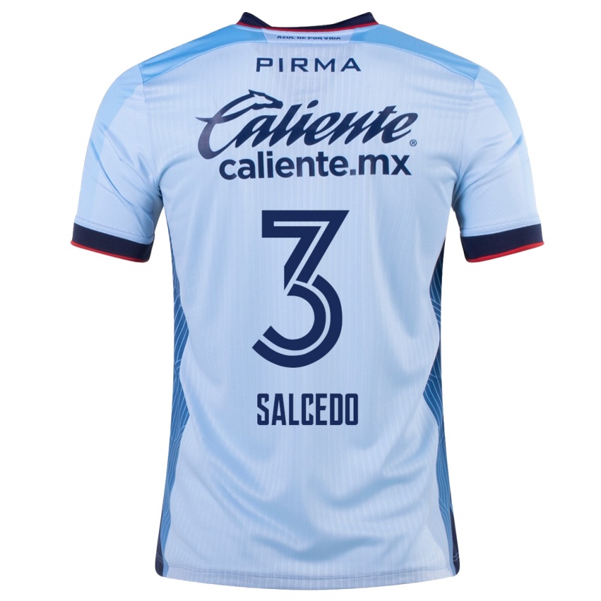 Criança Camisola Carlos Salcedo #3 Céu Azul Alternativa 2023/24 Camisa