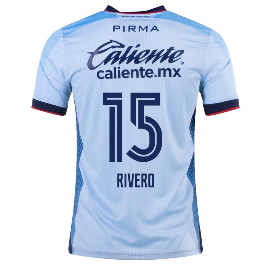 Criança Camisola Ignacio Rivero #15 Céu Azul Alternativa 2023/24 Camisa