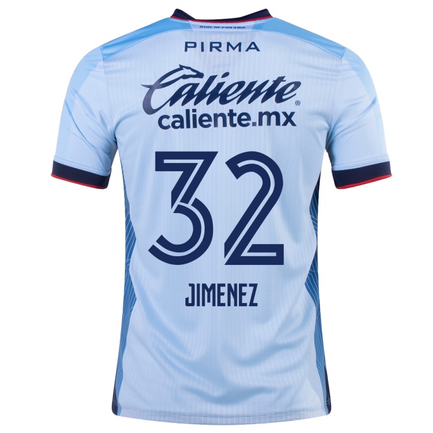 Criança Camisola Cristian Jimenez #32 Céu Azul Alternativa 2023/24 Camisa