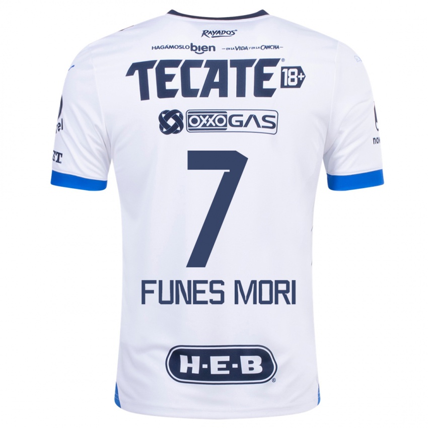 Criança Camisola Rogelio Funes Mori #7 Branco Alternativa 2023/24 Camisa