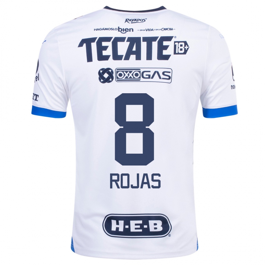 Criança Camisola Joao Rojas #8 Branco Alternativa 2023/24 Camisa