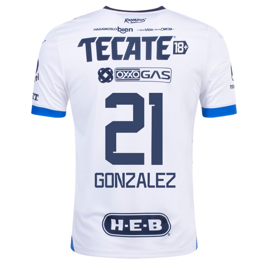 Criança Camisola Arturo González #21 Branco Alternativa 2023/24 Camisa