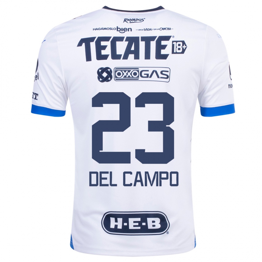 Criança Camisola Valeria Del Campo #23 Branco Alternativa 2023/24 Camisa