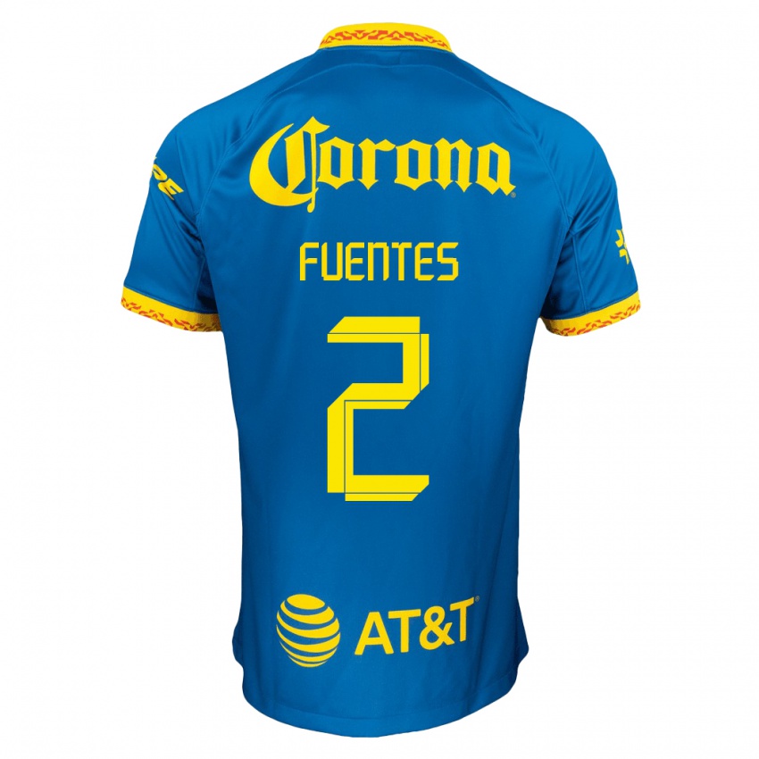 Criança Camisola Luis Fuentes #2 Azul Alternativa 2023/24 Camisa